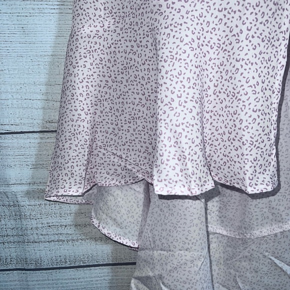 Boutique Brand Cheetah Print Button Down High Waist High Low Hem Maxi Skirt 💗 - Picture 14 of 16